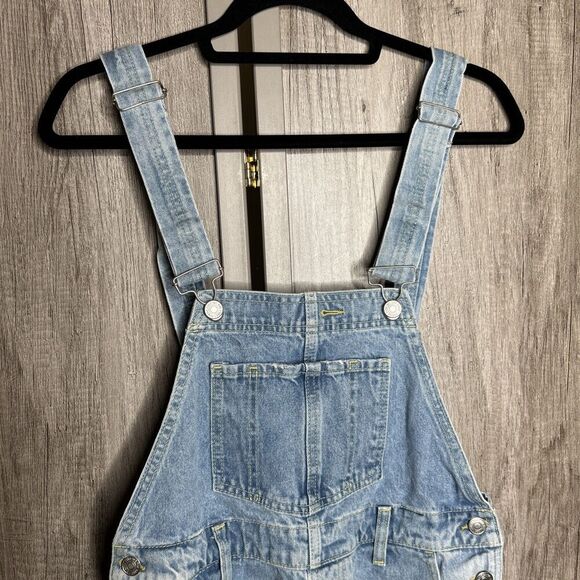 We The Free Denim Overall Shorts Shortalls Distressed Festival Concert Size 25 - Picture 7 of 10
